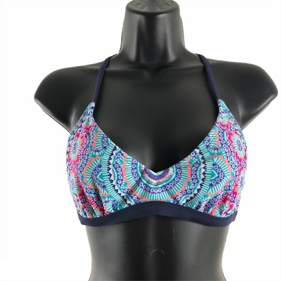 Athleta Bikini Top‎ Multicolored Print Size 32 B/C - Picture 1 of 9